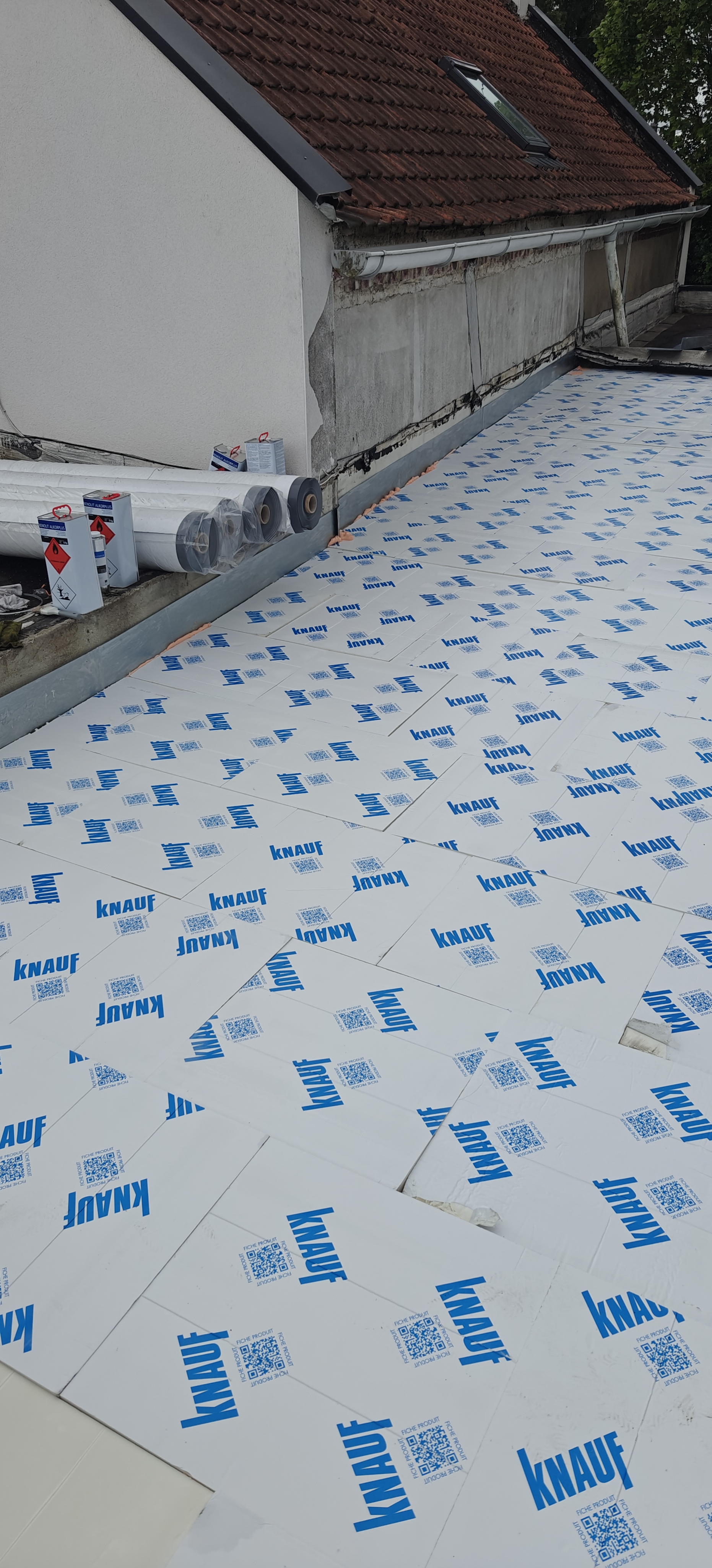 Rénovation toiture plate Douai