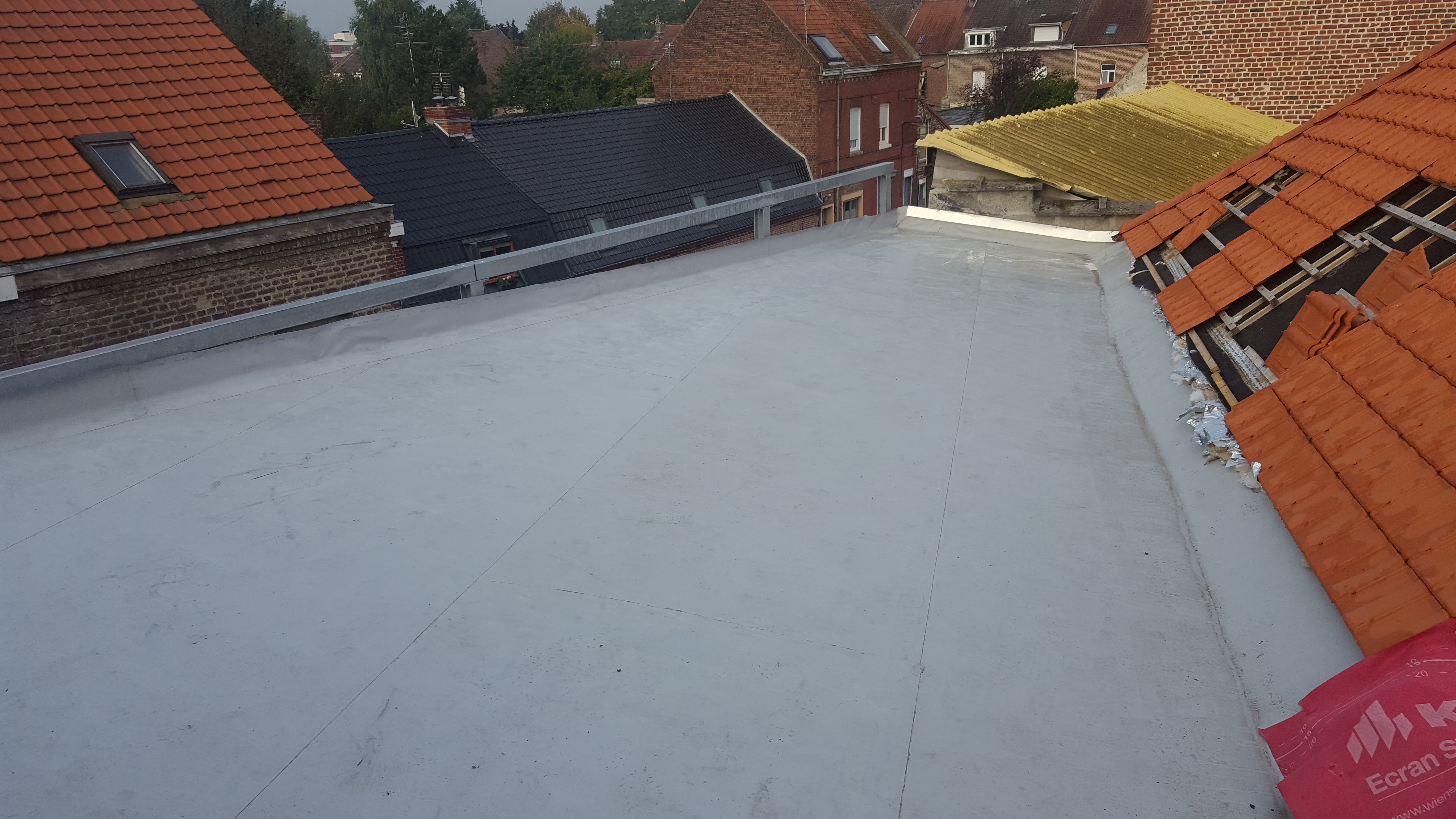Rénovation toiture plate Lille