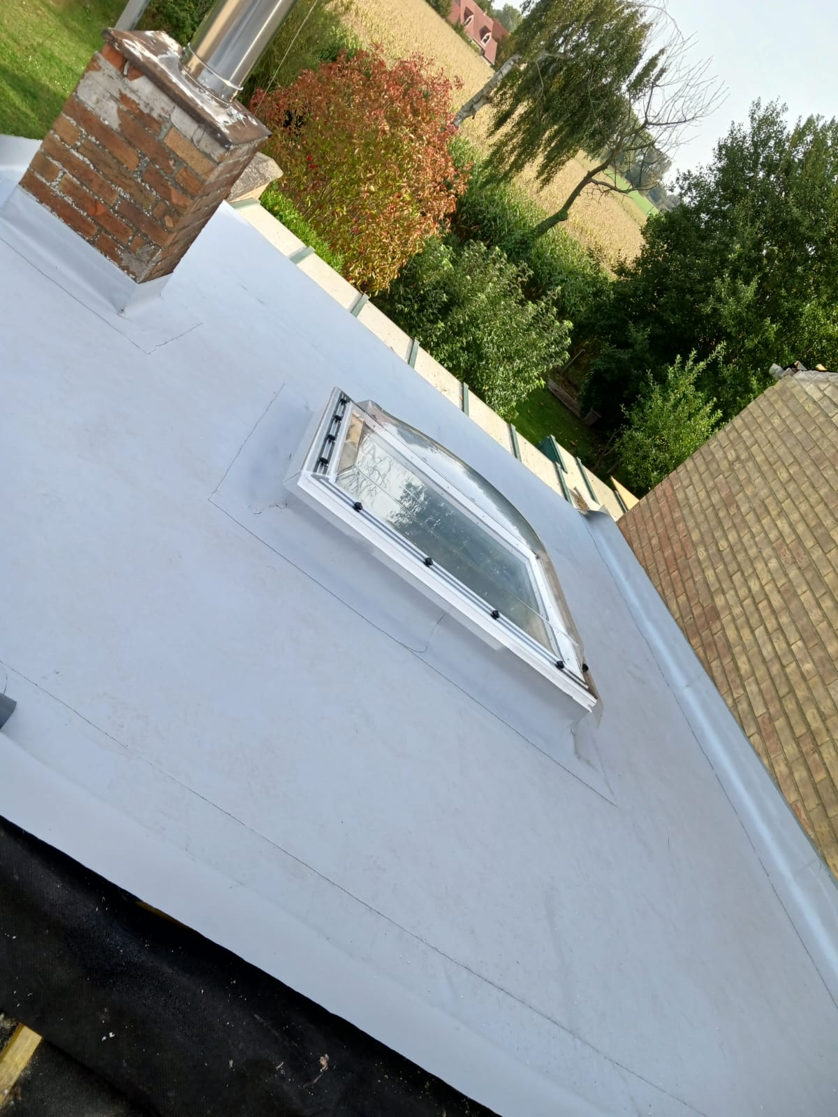 Rénovation toiture plate Mérignies