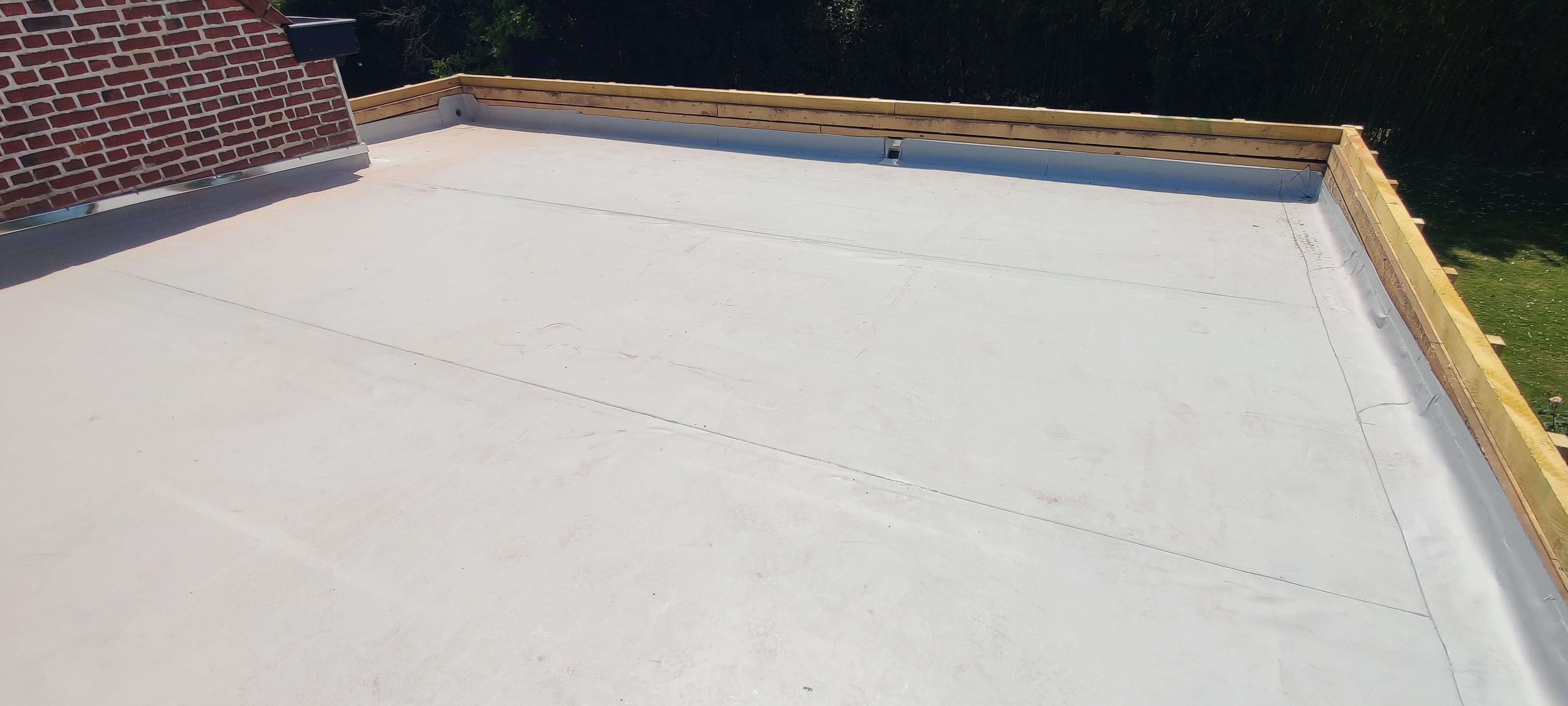 Rénovation toiture plate Tourcoing