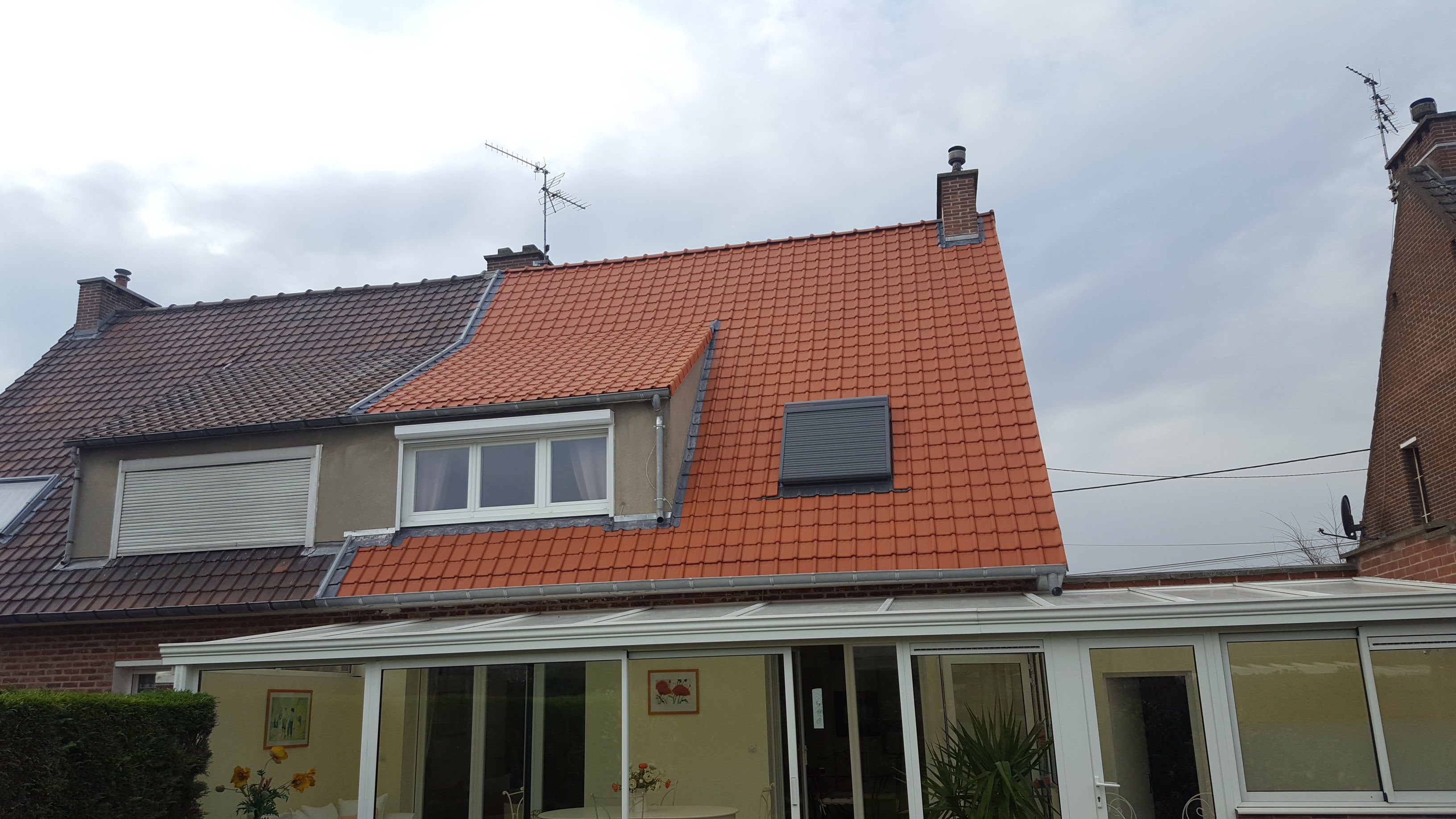 Rénovation toiture tuiles Louvil