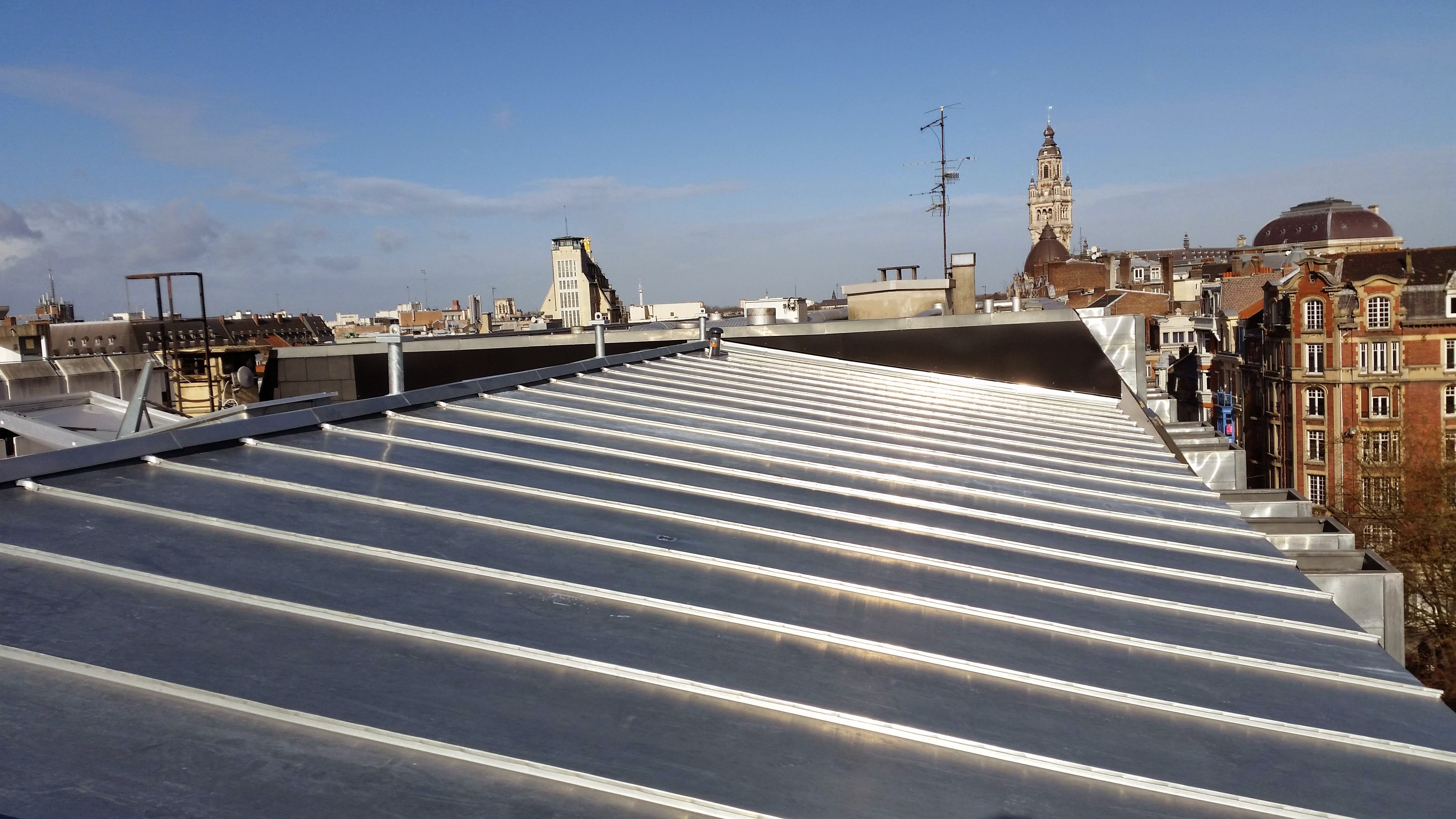 Rénovation toiture zinc Lille