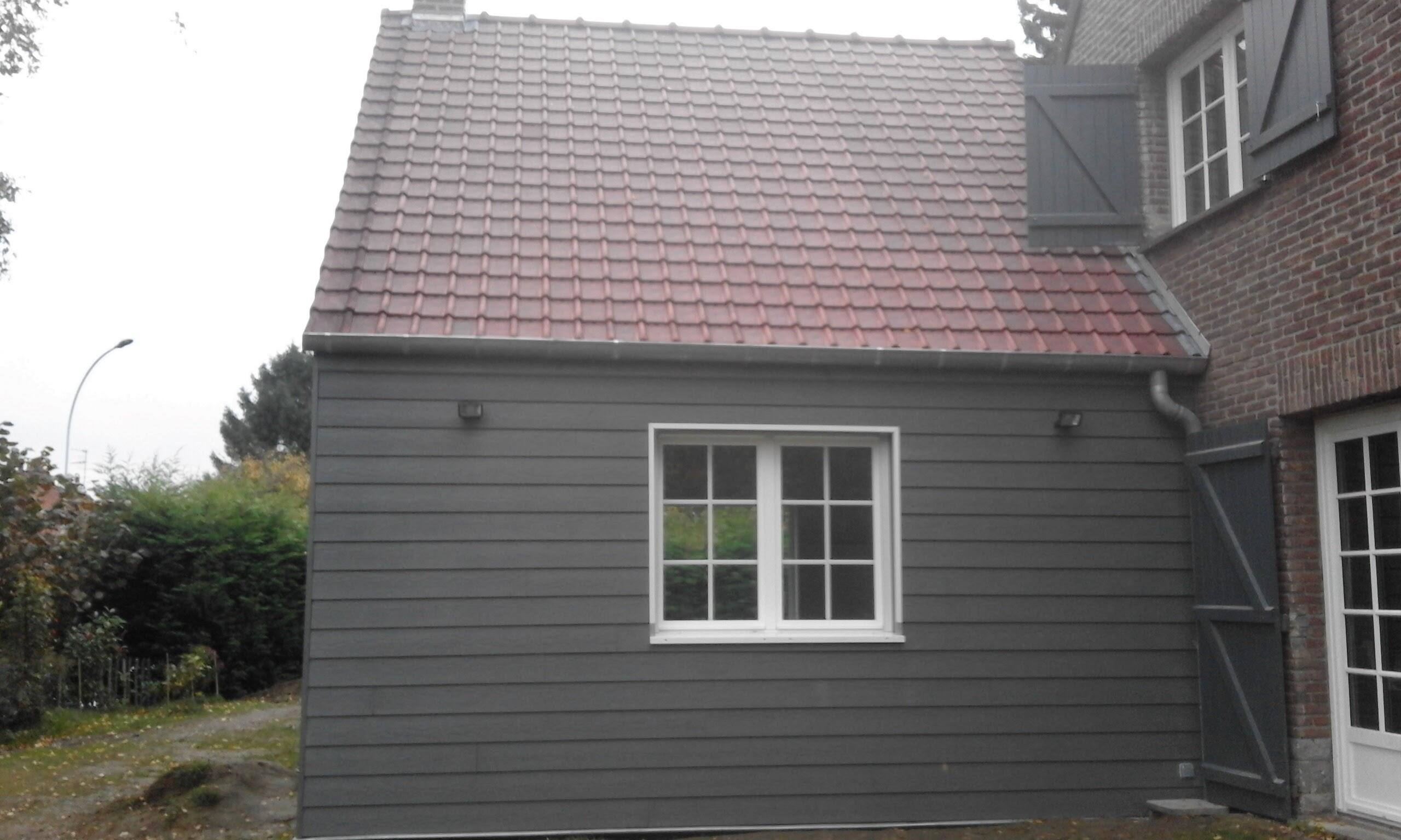 Projet clos couvert comprenant charpente et couverture à Marchiennes