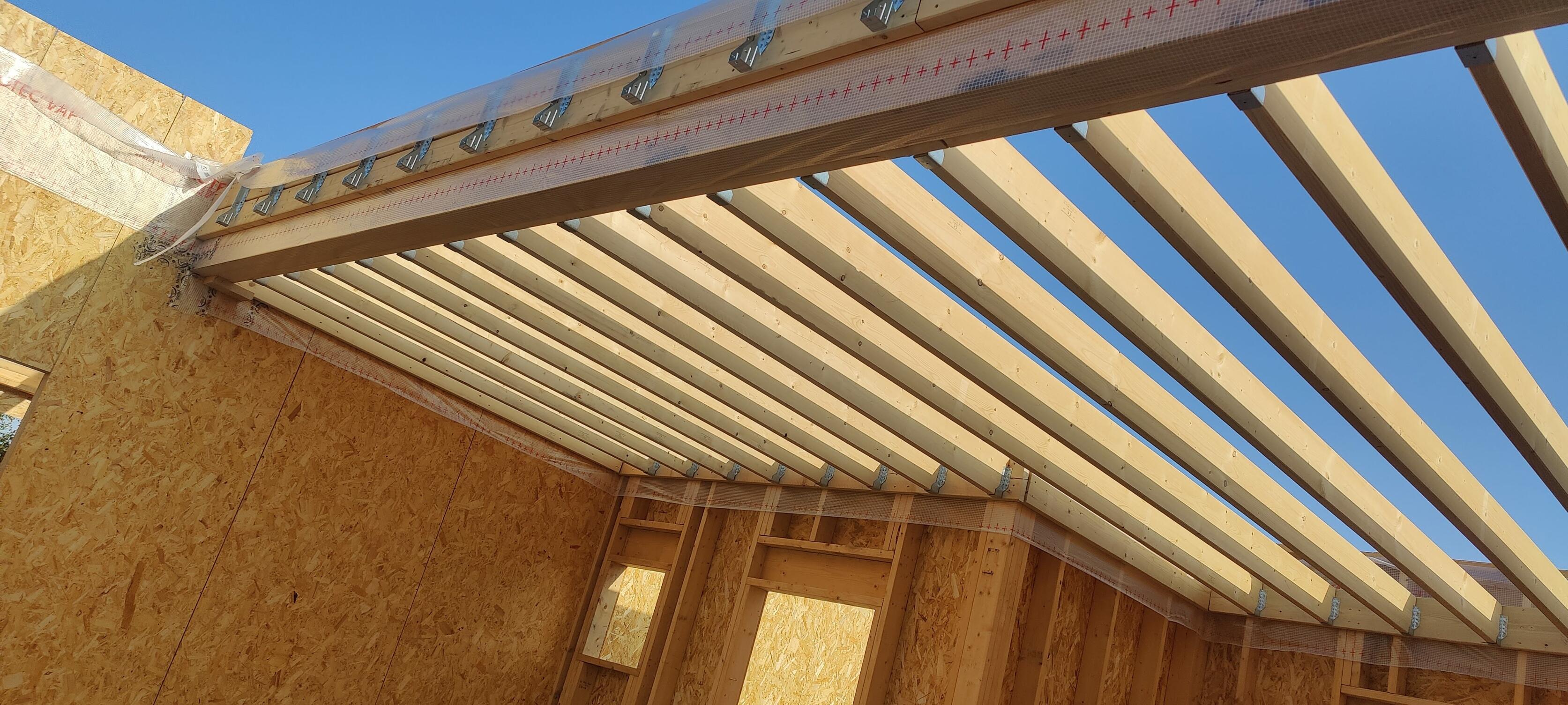 realisation d une extention en ossature bois sur marchiennes