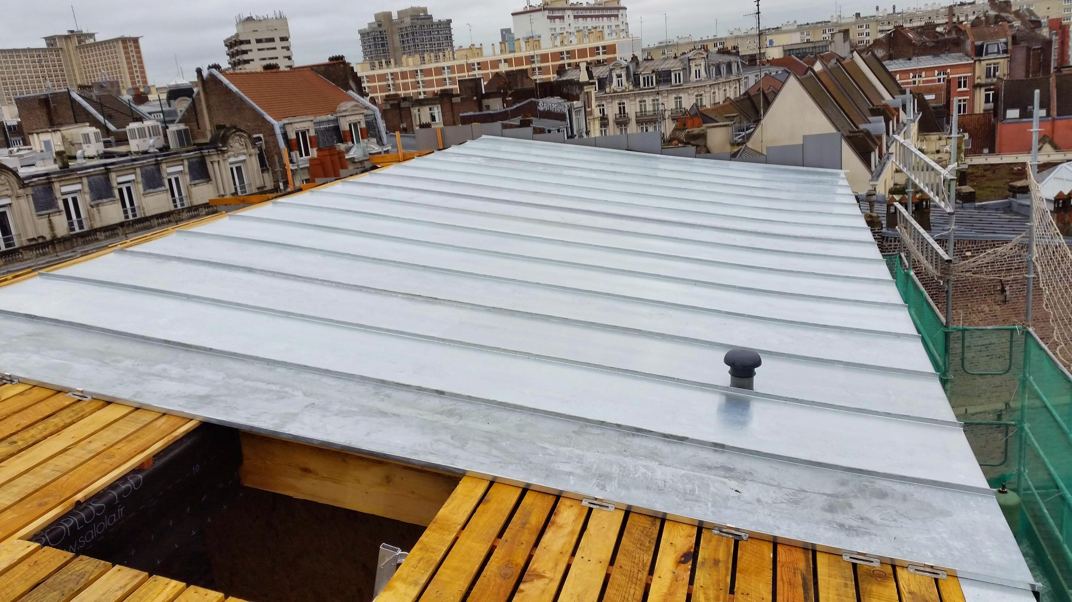 Travaux sur toiture zinc lille