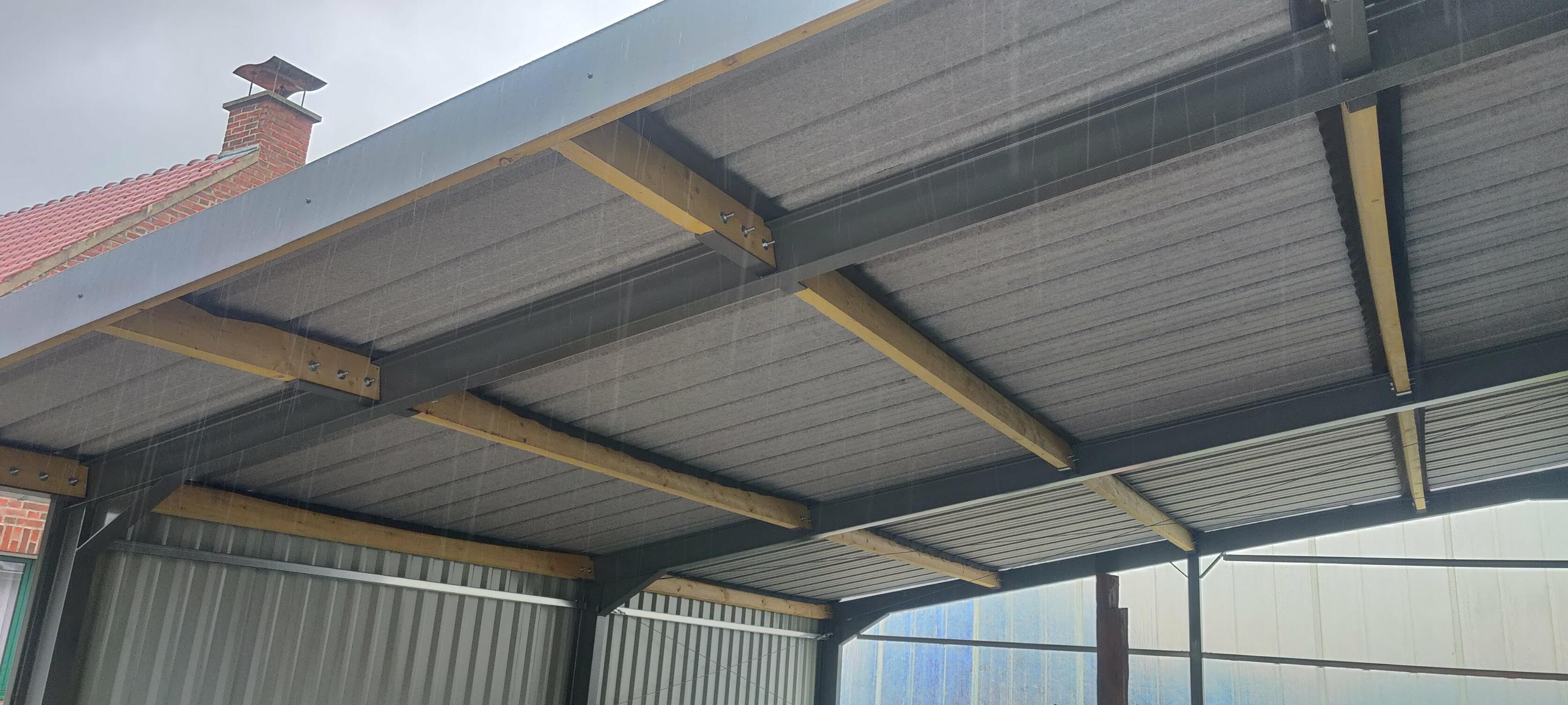 Travaux de toiture bac acier sur bâtiment agricole à Wallers